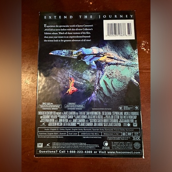 James Cameron’s Avatar 3 Disc DVD Set Extended Collectionctor’s Edition Preowned - Picture 9 of 16